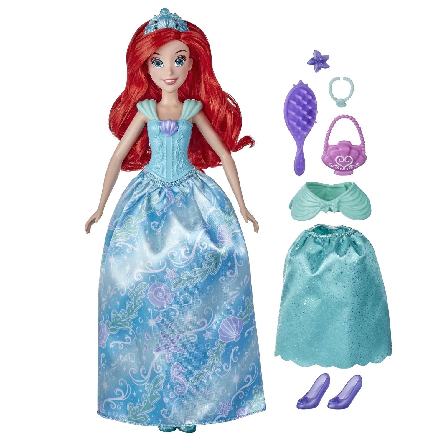 Кукла Disney Princess Hasbro Ариэль в платье с кармашками F02835L0 F01585L0 - фото 1