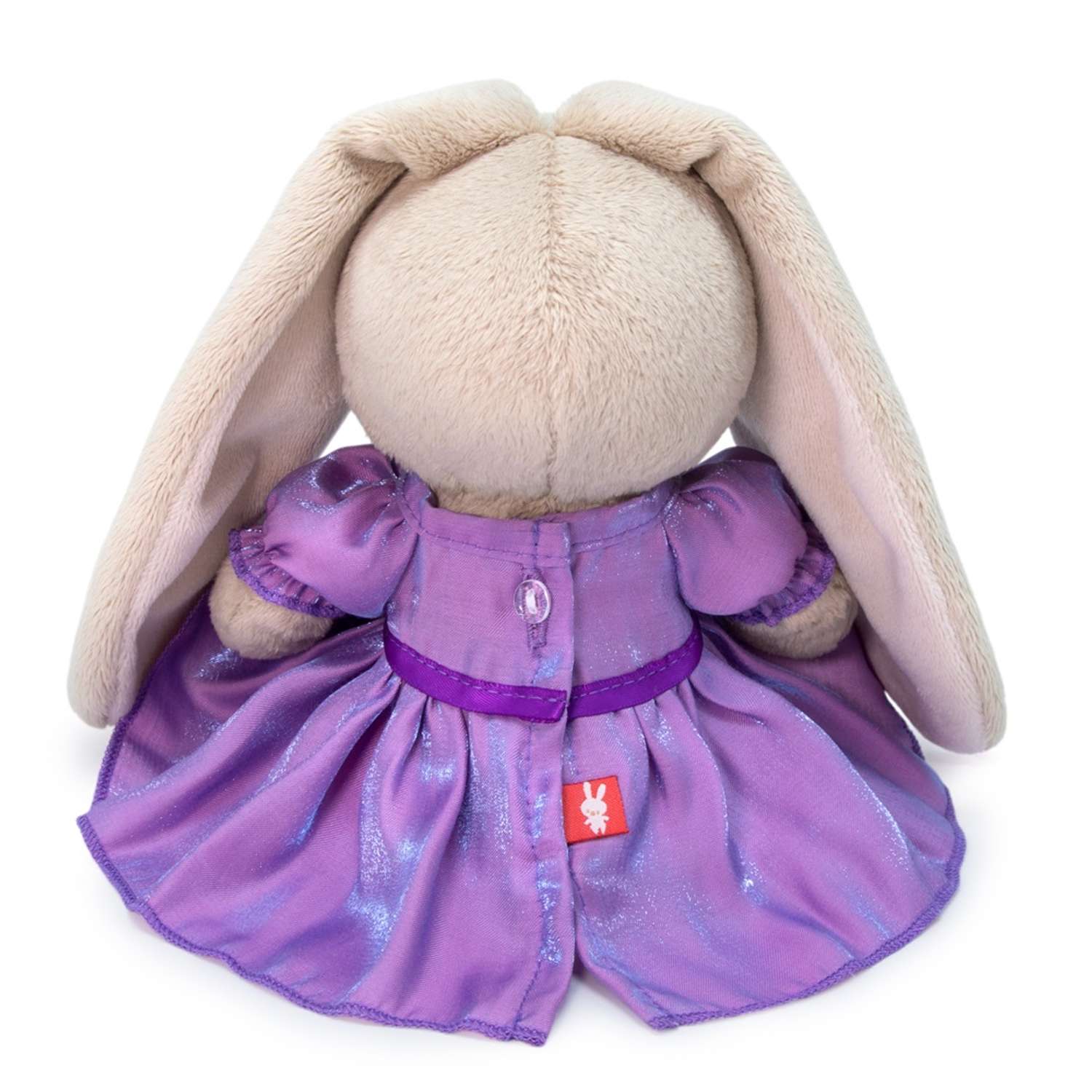 Мягкая игрушка BUDI BASA Зайка Ми в сиреневом платье с блеском 15 см SidX-395 - фото 3