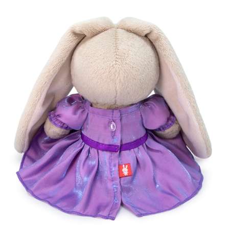 Мягкая игрушка BUDI BASA Зайка Ми в сиреневом платье с блеском 15 см SidX-395