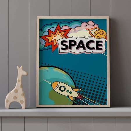 Интерьерный постер Moda interio Spase Космос 40х50 см 3 шт