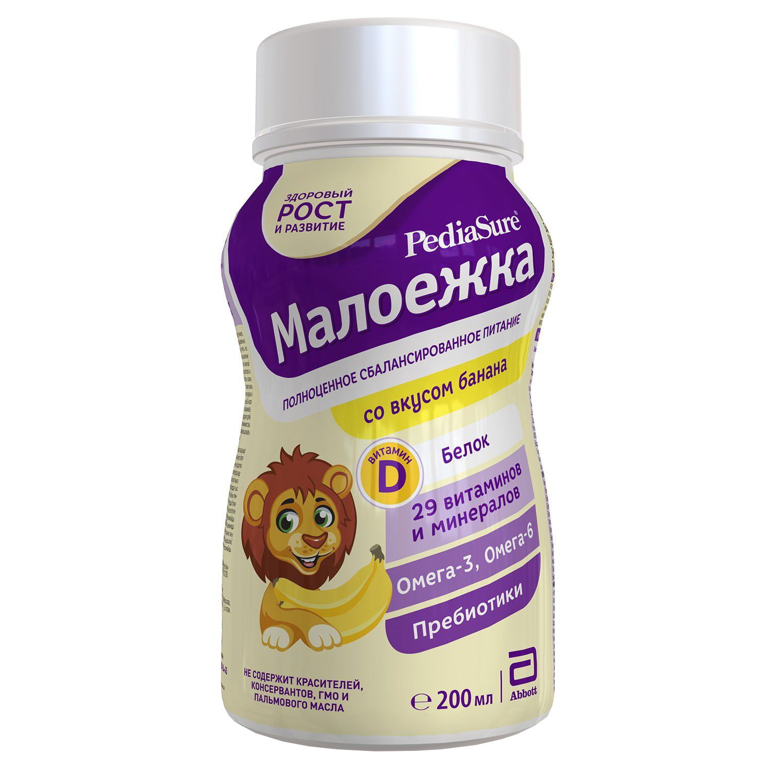 Питание PediaSure Малоежка банан 200мл с 12месяцев