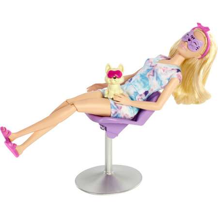 Набор игровой Barbie Cпа-салон с куклой и масками для лица HCM82