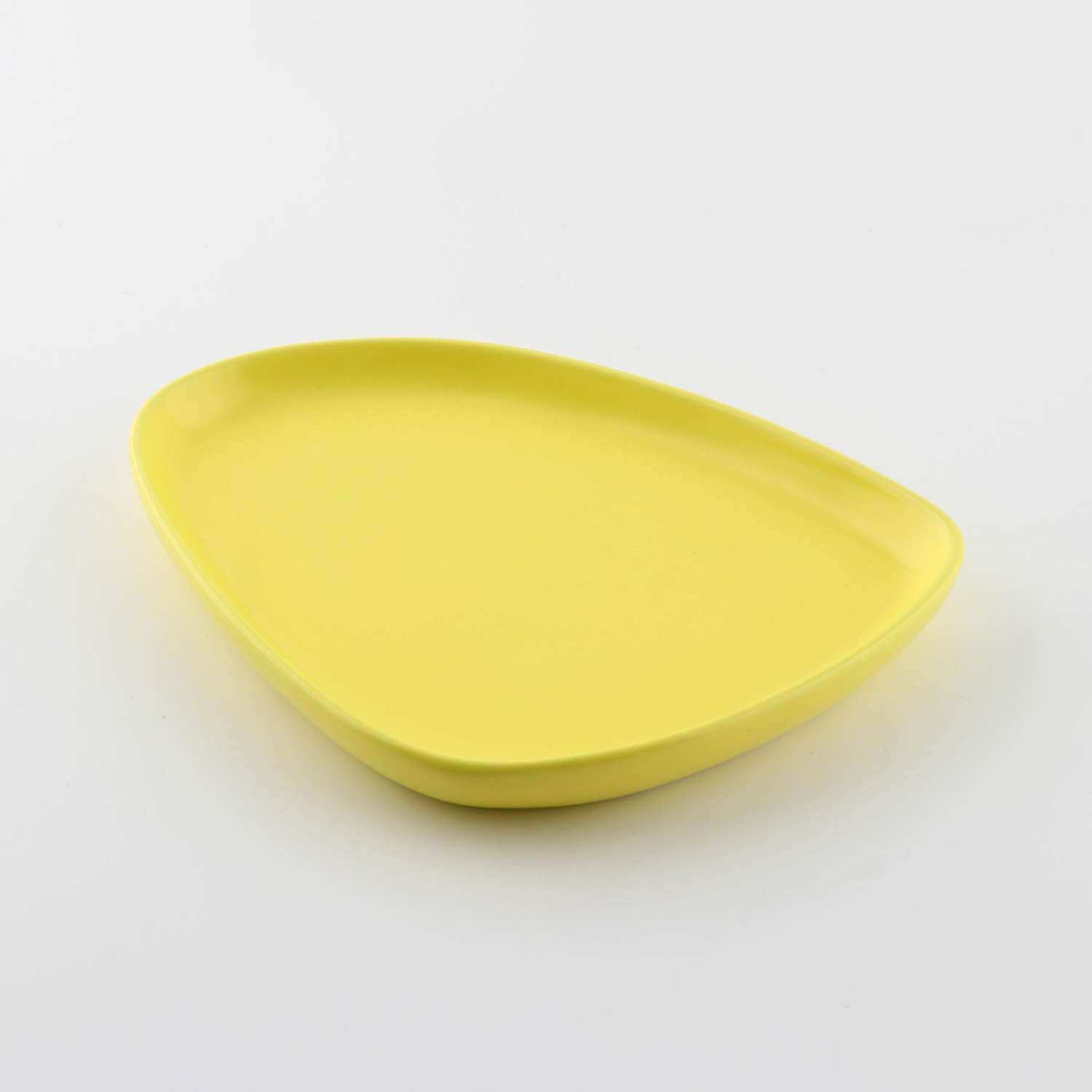 Тарелка Дорого внимание нестандартной формы «Жёлтая» 20х15 см - фото 2