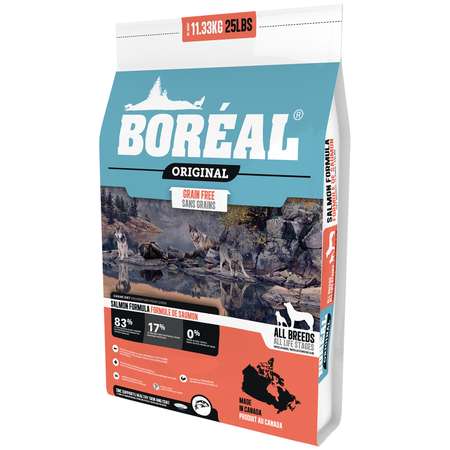 Корм для собак Boreal Original с лососем 11.33кг