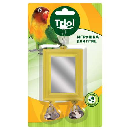 Игрушка для птиц Triol Зеркало Колокольчики 2шт 52181020