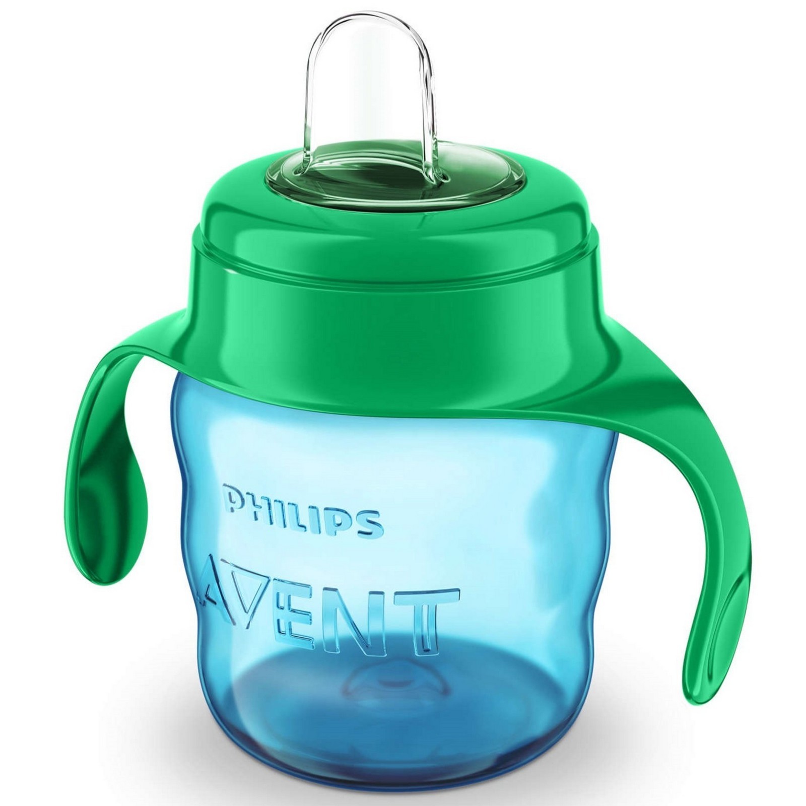 Поильник Philips Avent Comfort с носиком ручками 200мл с 6месяцев Голубой SCF551/05 - фото 1