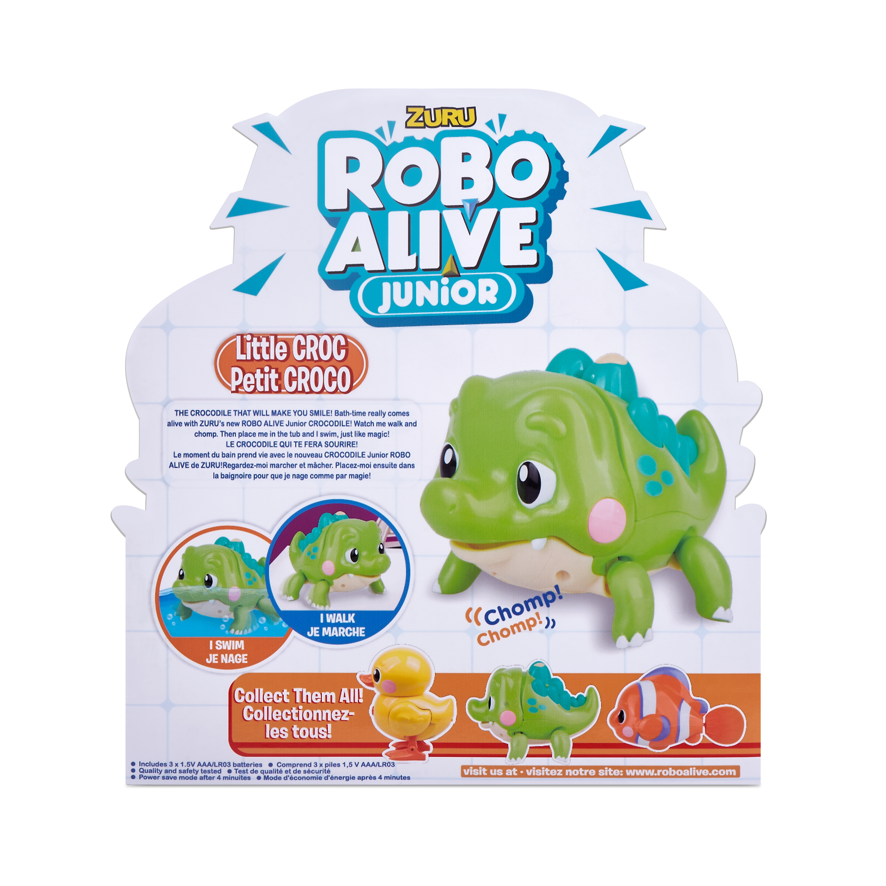 Игрушка для купания ROBO ALIVE JUNIOR Крокодил 25252 - фото 11