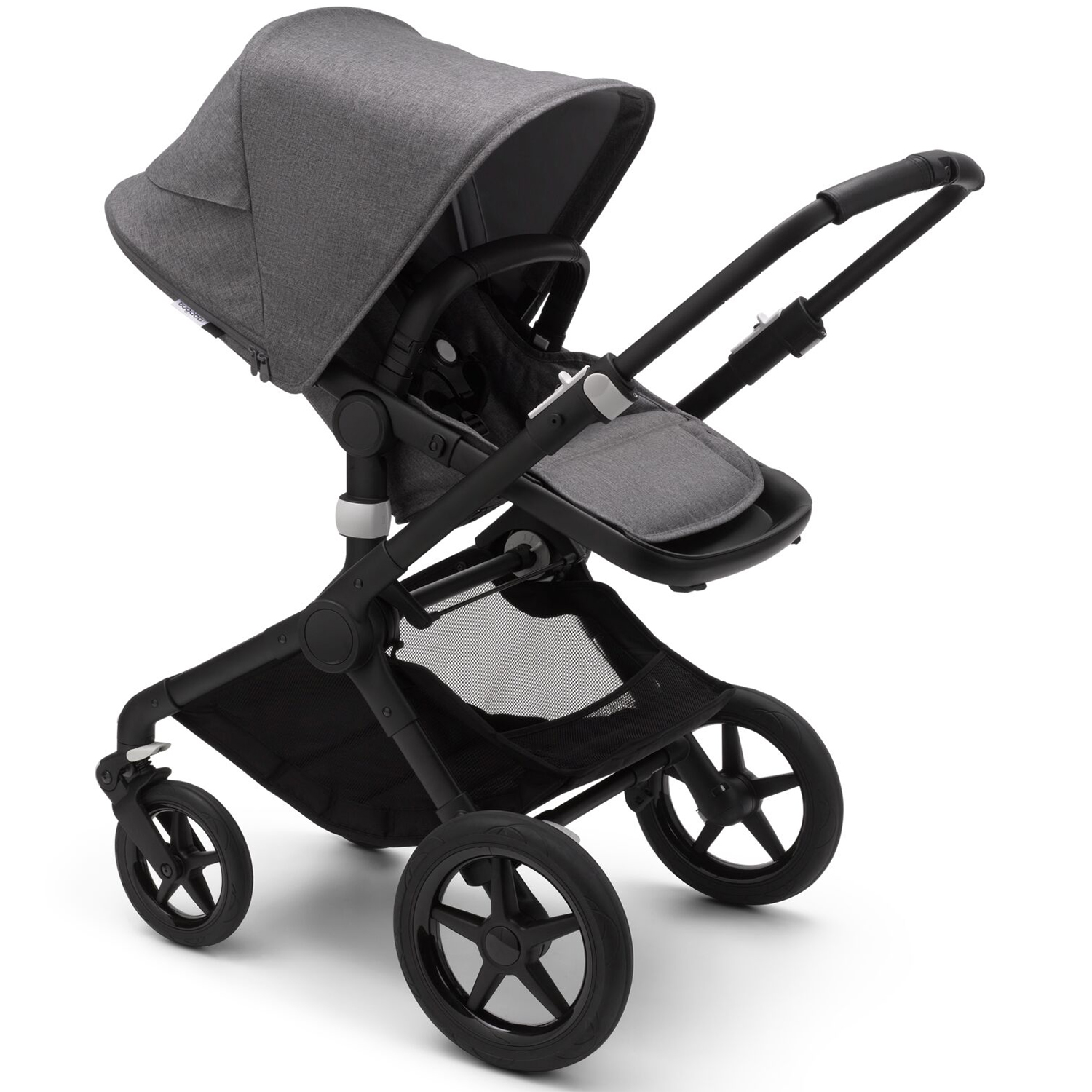 Коляска 2в1 Bugaboo Fox2 Complete Black Grey Melange-Grey Melange - фото 11