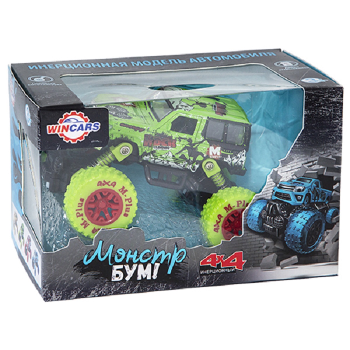 Внедорожник Wincars Jeep инерционный зеленый YK-2201-gre - фото 1