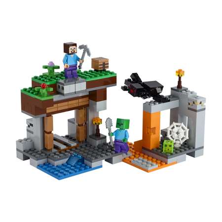 Конструктор детский LEGO Minecraft Заброшенная шахта 21166