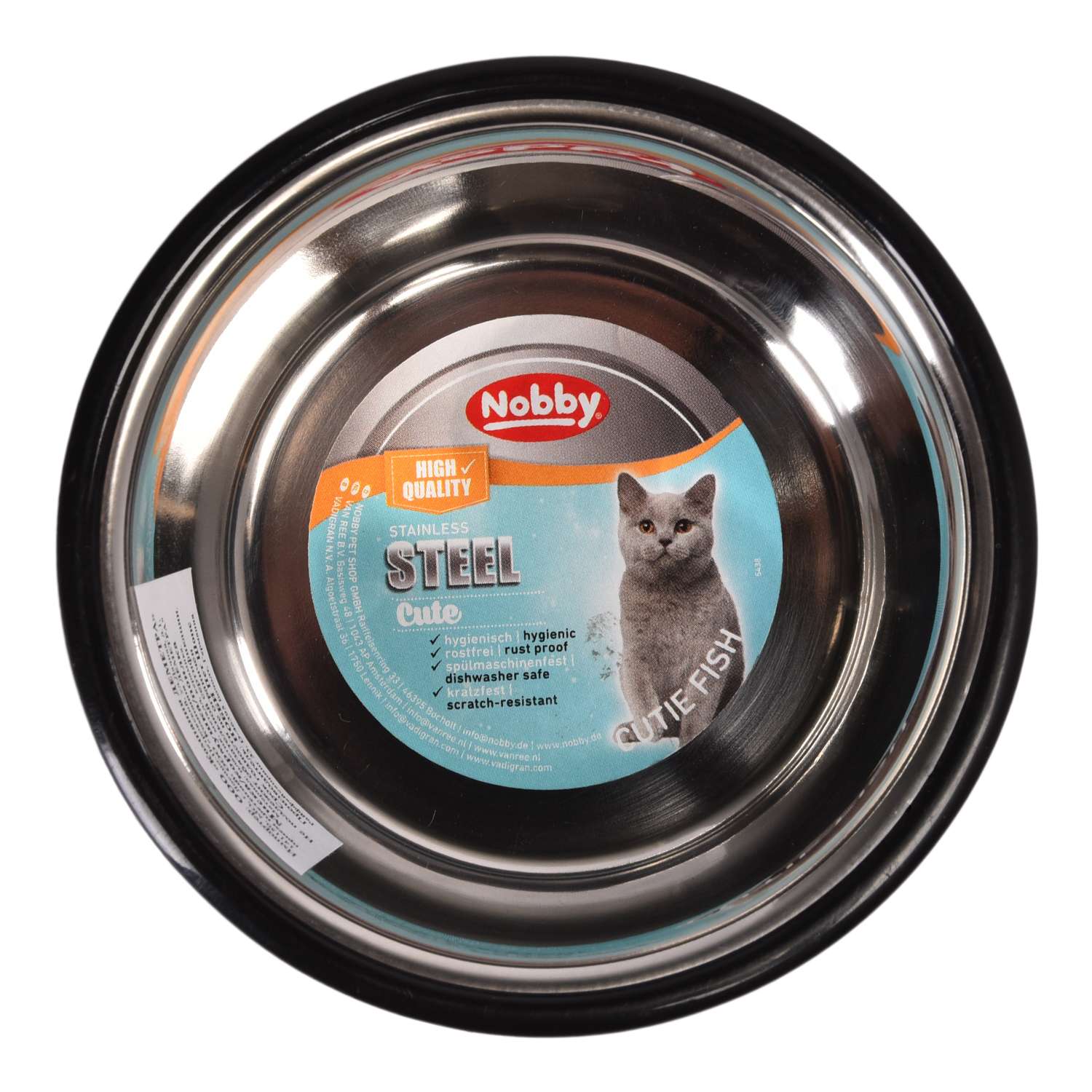 Миска для кошек Nobby с рисунком 0.25л Черный 73547 - фото 3
