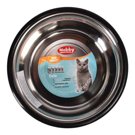 Миска для кошек Nobby с рисунком 0.25л Черный 73547
