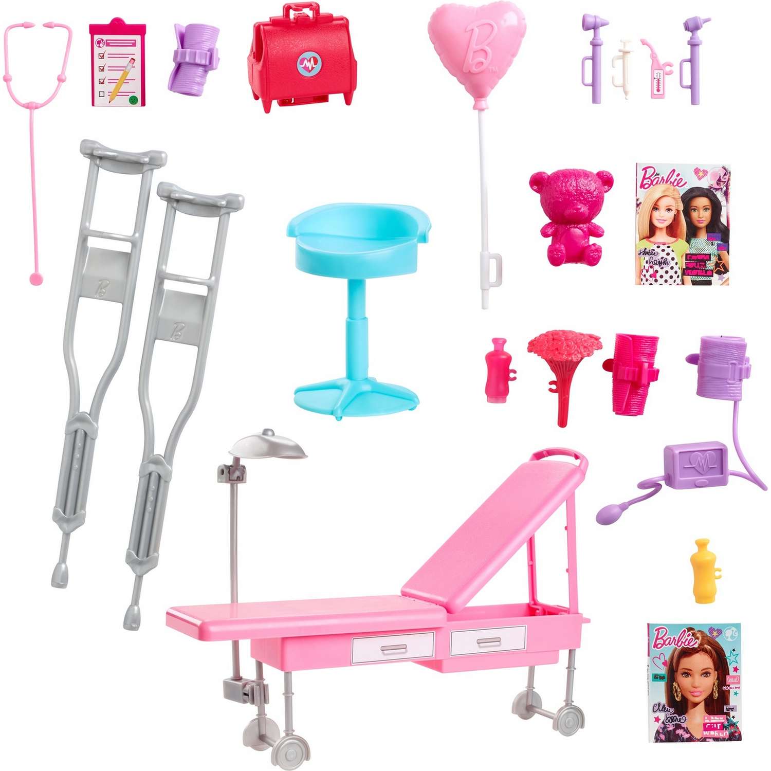 Набор игровой Barbie Кем быть? Клиника 2 куклы+машина скорой помощи GMG35 GMG35 - фото 3
