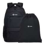 Рюкзак TORBER CLASS X черный и мешок для сменной обуви