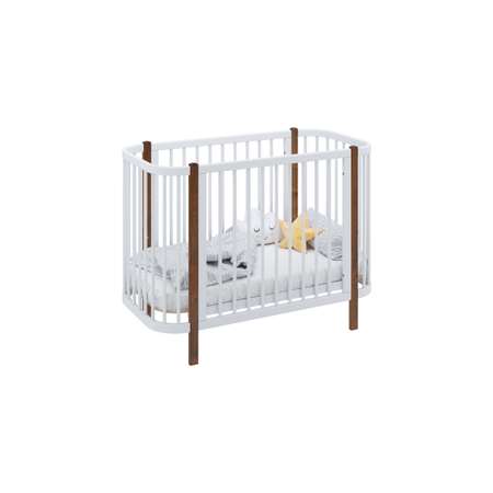 Детская кроватка Polini kids Simple 350 с маятником прямоугольная, продольный маятник