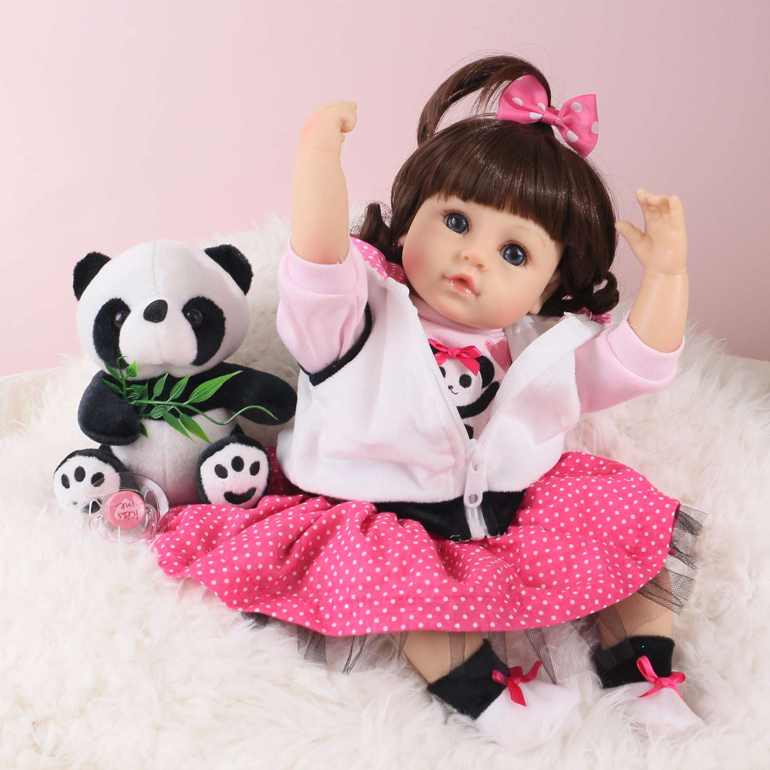 Кукла Реборн QA BABY Алина девочка большая пупс набор игрушки для девочки 42 см 45003 - фото 8