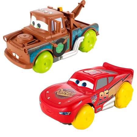 Машинки-пловцы Mattel инерционные DISNEY CARS для ванной