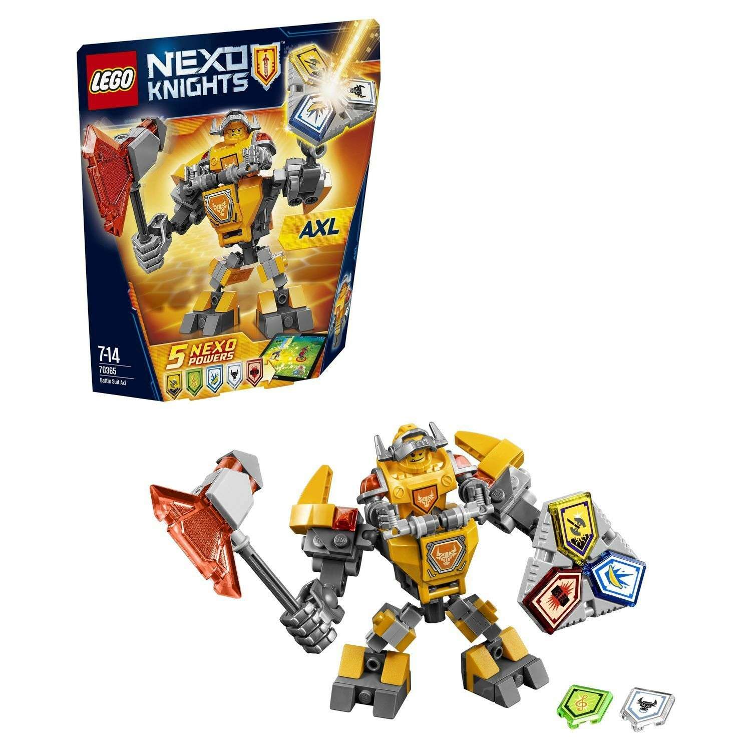 Конструктор LEGO Nexo Knights Боевые доспехи Акселя 70365 - фото 1
