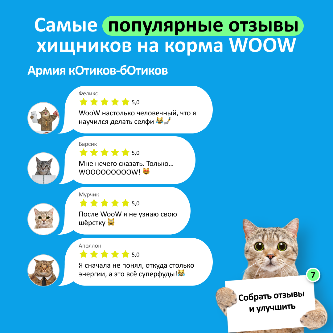 Влажный корм для кошек WOOW 1.2 кг (полнорационный) - фото 9