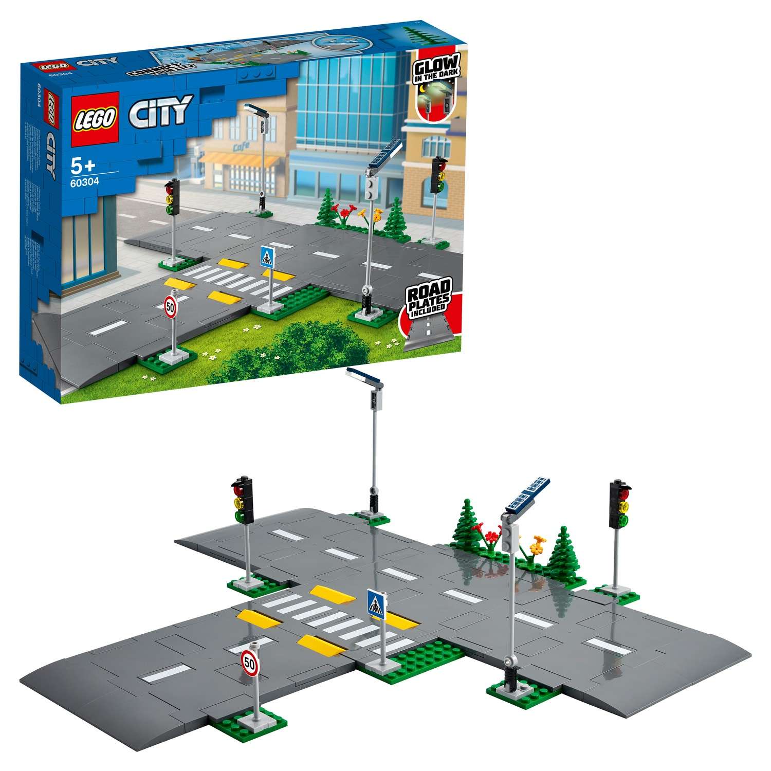 Конструктор LEGO City Town Дорожные пластины 60304 - фото 1