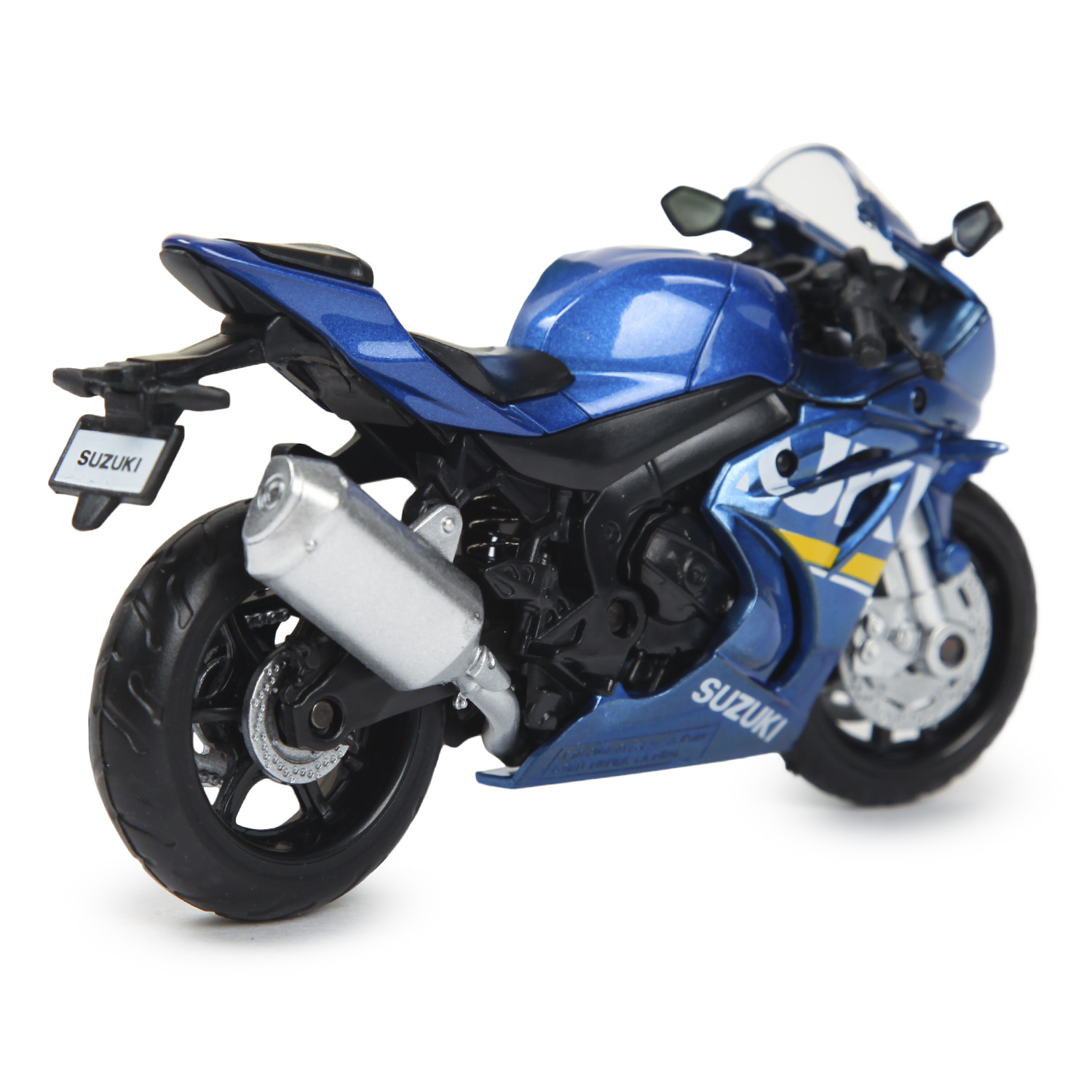 Мотоцикл MSZ 1:18 Suzuki GSX-R1000 Голубой 67703 67703 - фото 4