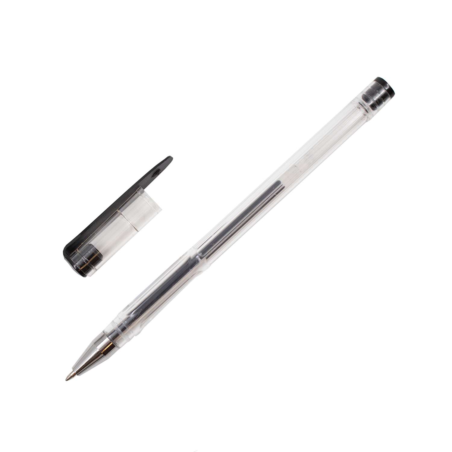Ручка гелевая CENTRUM для каллиграфии рисования и письма с металлическим наконечником 0.7 мм черная - фото 1