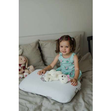 Анатомическая подушка Asvetida Kids детская 40х60 c эффектом памяти Memory Foam