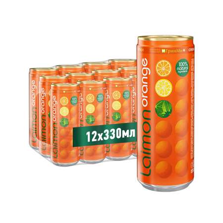 Газированный напиток Laimon Orange среднегазированный 0.33л