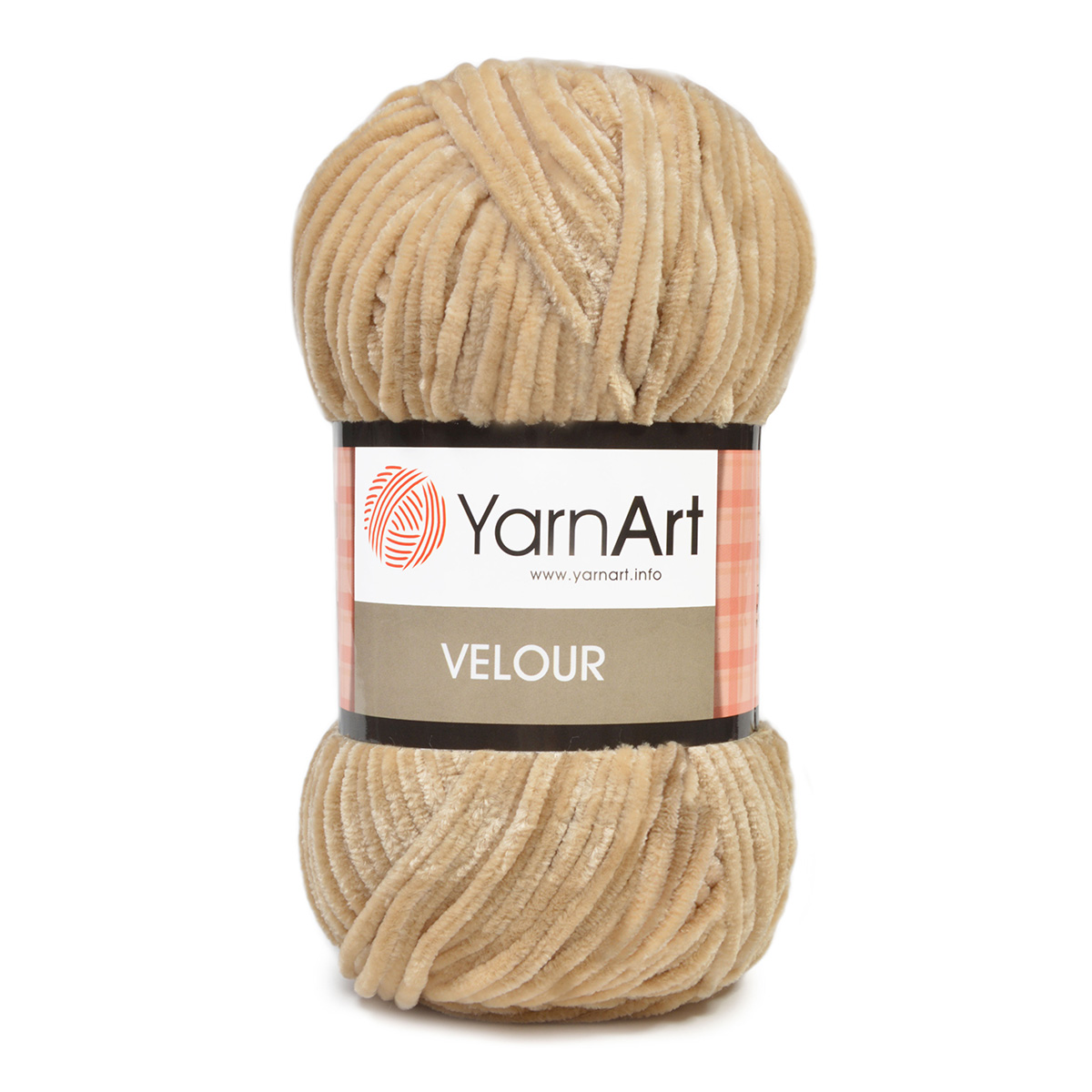 Пряжа для вязания YarnArt Velour 100 г 170 м микрополиэстер мягкая велюровая 5 мотков 843 бежевый - фото 6