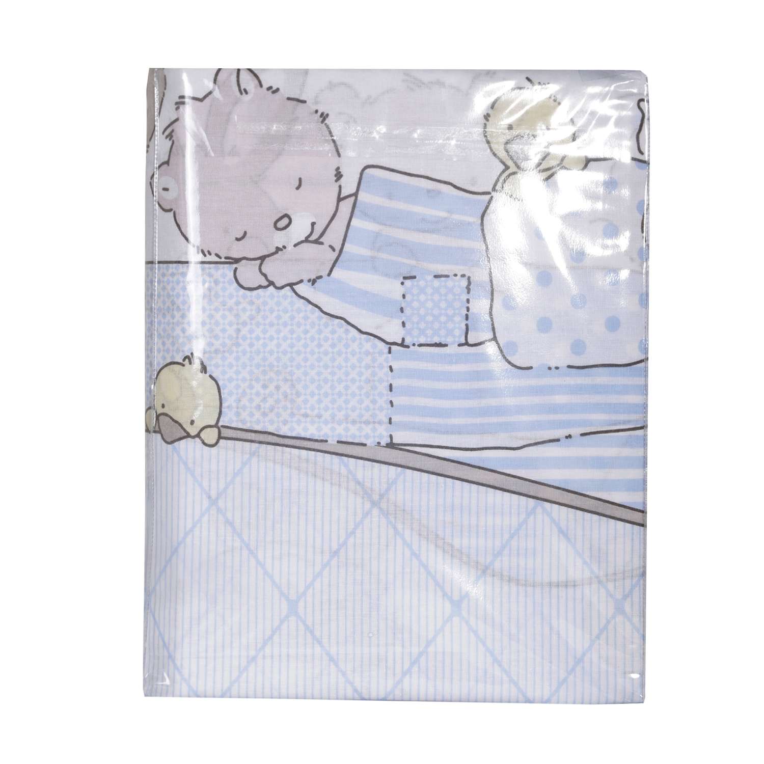 Комплект постельного белья Эдельвейс Кармашки Голубой 3предмета 10055 - фото 2
