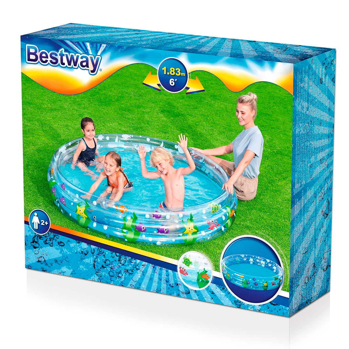 Бассейн надувной BESTWAY 152х30см 51004 - фото 6