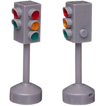 Игровой набор ABTOYS Светофор и дорожные знаки световые эффекты на блистере