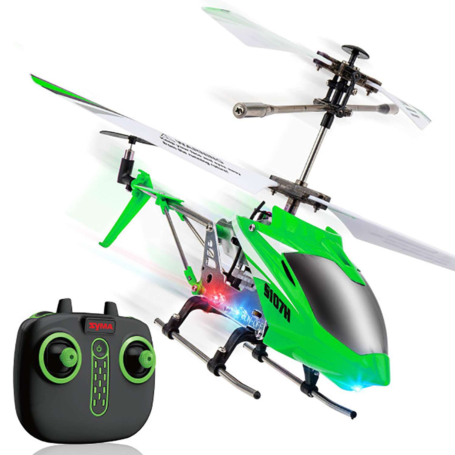 Радиоуправляемый вертолет SYMA Syma S107H Green 2.4G - фото 1