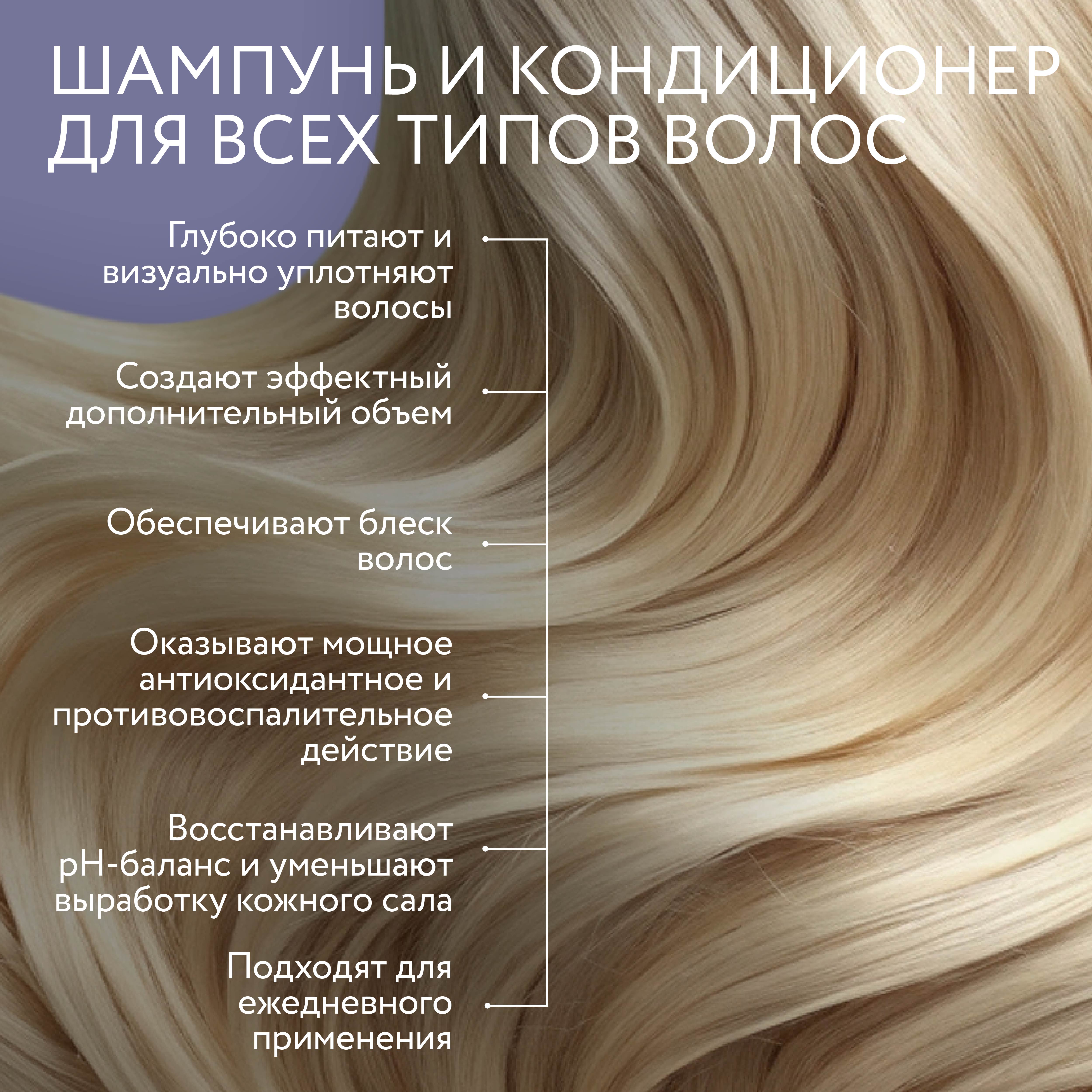 Косметический набор для объема волос Ollin Perfect hair pro volum 2х400 мл - фото 3