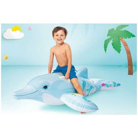 Надувная игрушка для плавания Intex Дельфин 175х66 см 58535NP