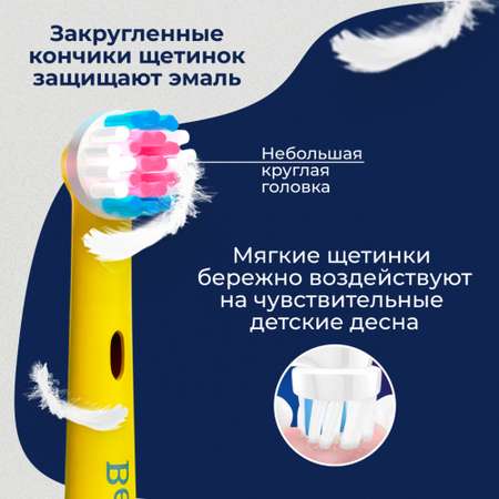 Насадка на зубную щетку BEIBER совместимая с Oral-b kids 8 шт