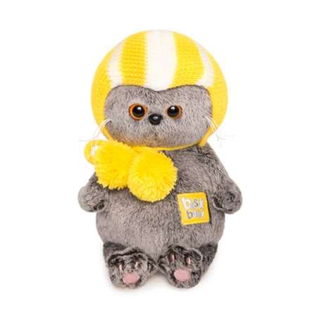 Мягкая игрушка BUDI BASA Кот Басик BABY в спортивной шапке 20 см BB002