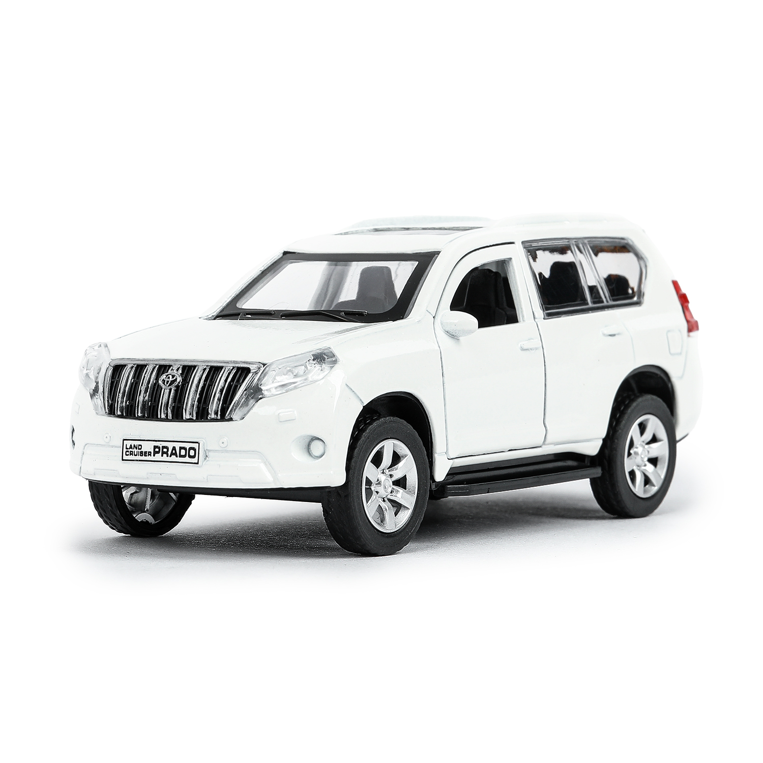 Автомобиль Технопарк Toyota Prado белый 278445 - фото 3