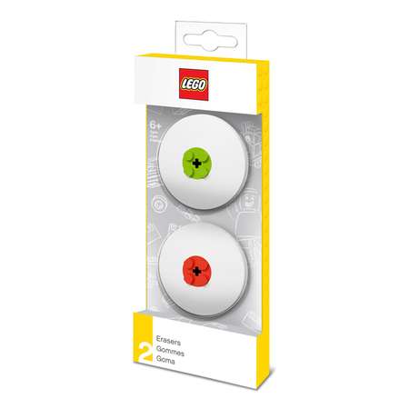Набор ластиков LEGO цвет красный лайм