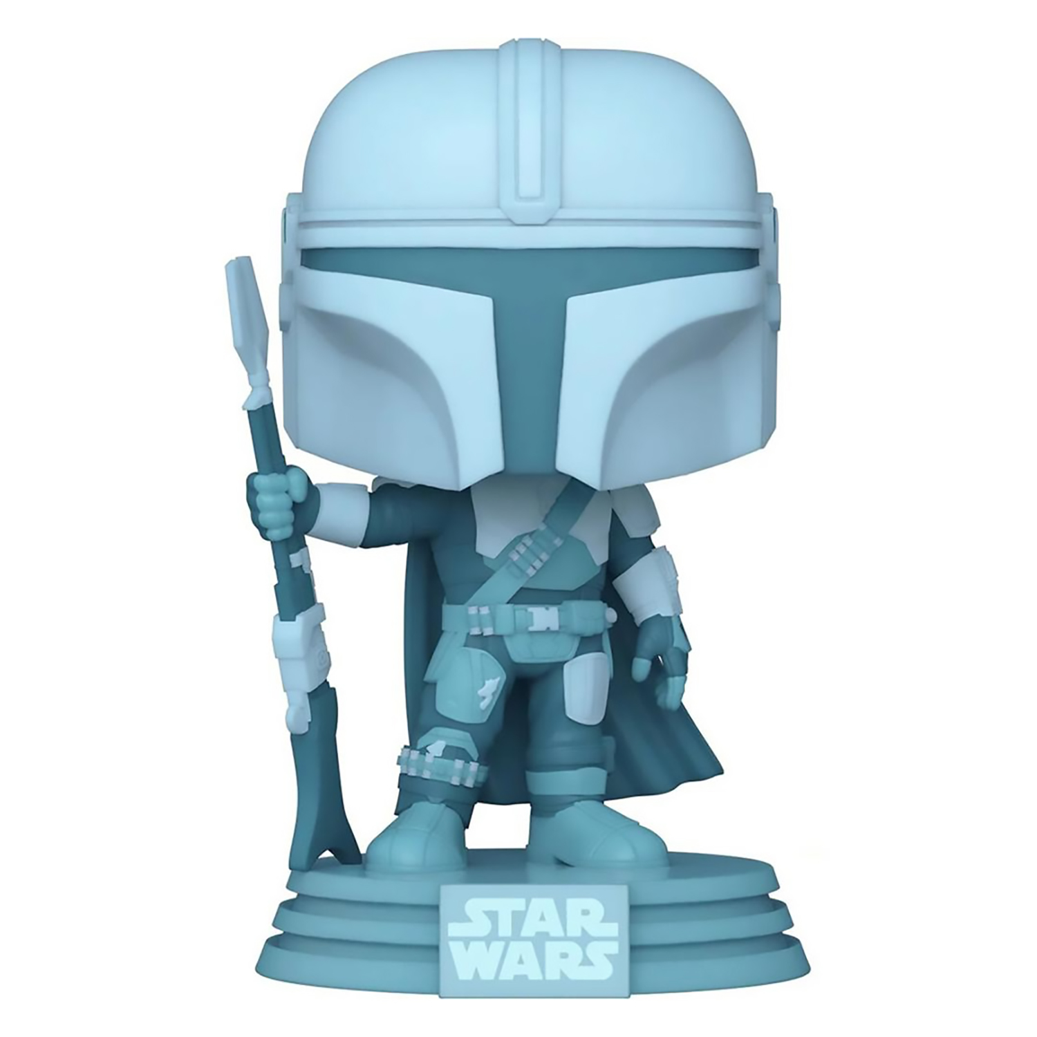 Фигурка Funko POP! Bobble Star Wars Mandalorian Mandalorian Holo GW Exc 60654 - фото 1