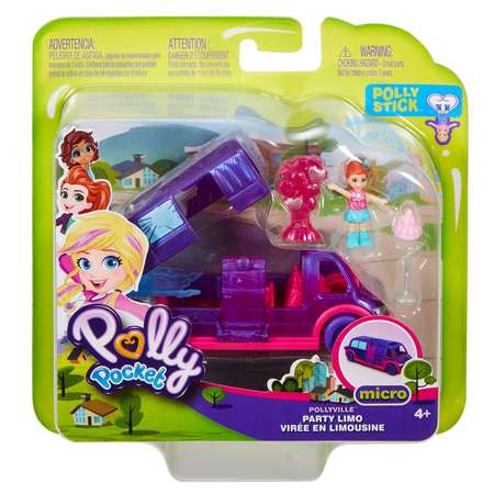 Набор игровой POLLY POCKET Полливиль машинка Лимузин для вечеринок GGC41