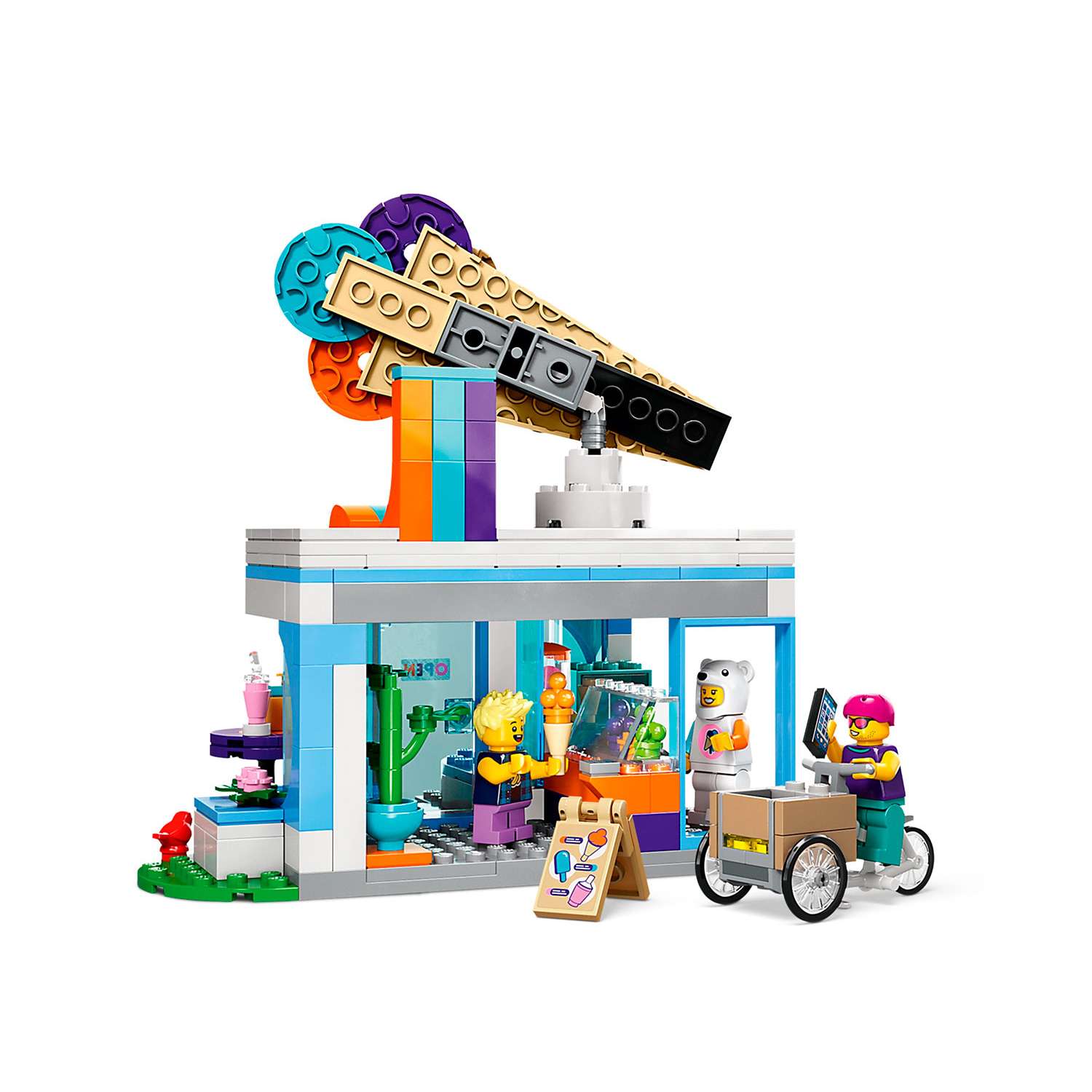Конструктор детский LEGO City Магазин мороженого 60363 - фото 4