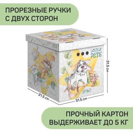 Коробка для хранения VALIANT Набор 4 шт 31.5*31.5*31.5 см 4K