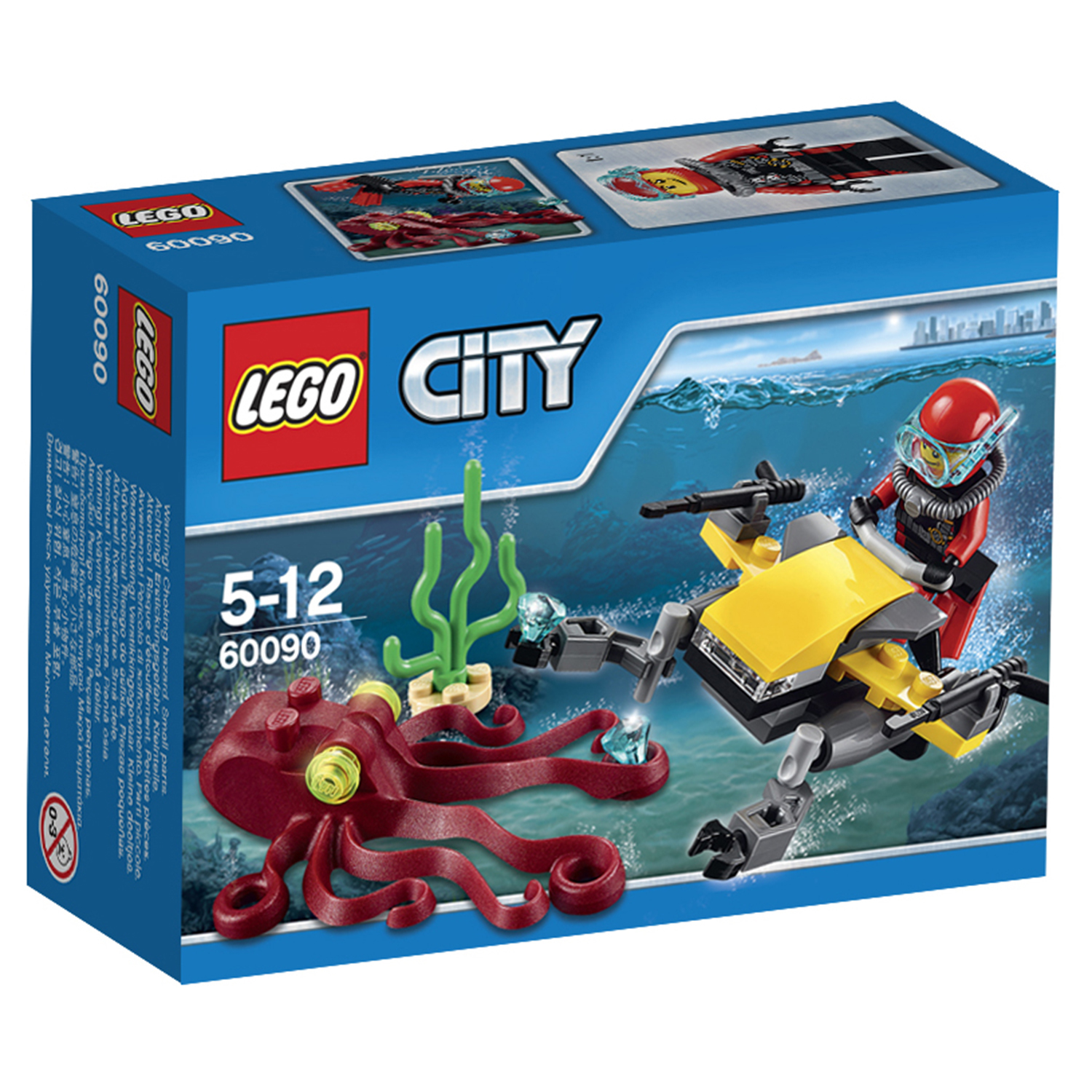 Конструктор LEGO City Deep Sea Explorers Глубоководный скутер (60090)  купить по цене 499 ₽ в интернет-магазине Детский мир