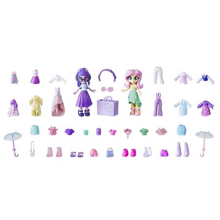 Набор игровой MLP Equestria Girls Мини-кукла Твайлайт и Флаттершай E4273EU4