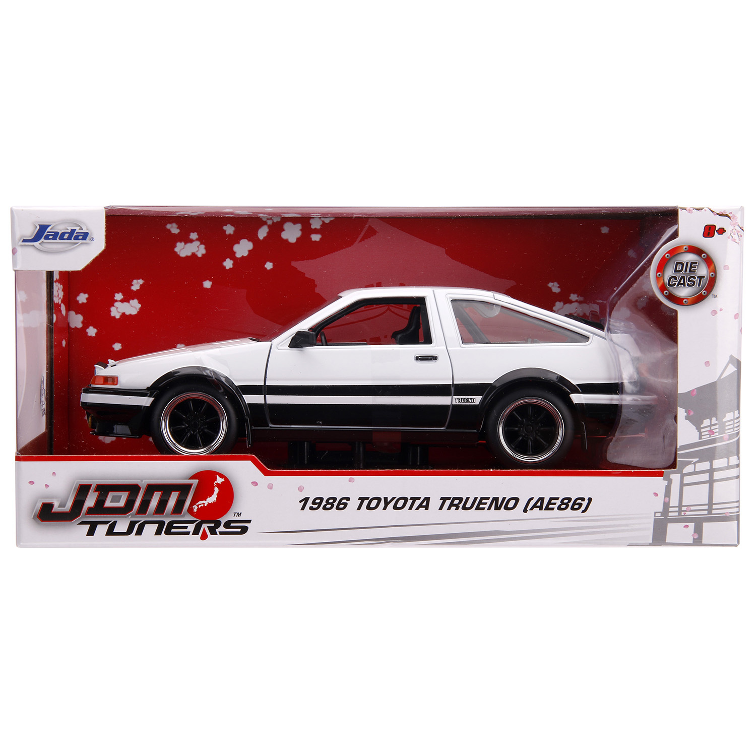 Машина Jada 1:24 Toyota Trueno AE86 1986 Белая 31602 купить по цене 1999 ₽  в интернет-магазине Детский мир