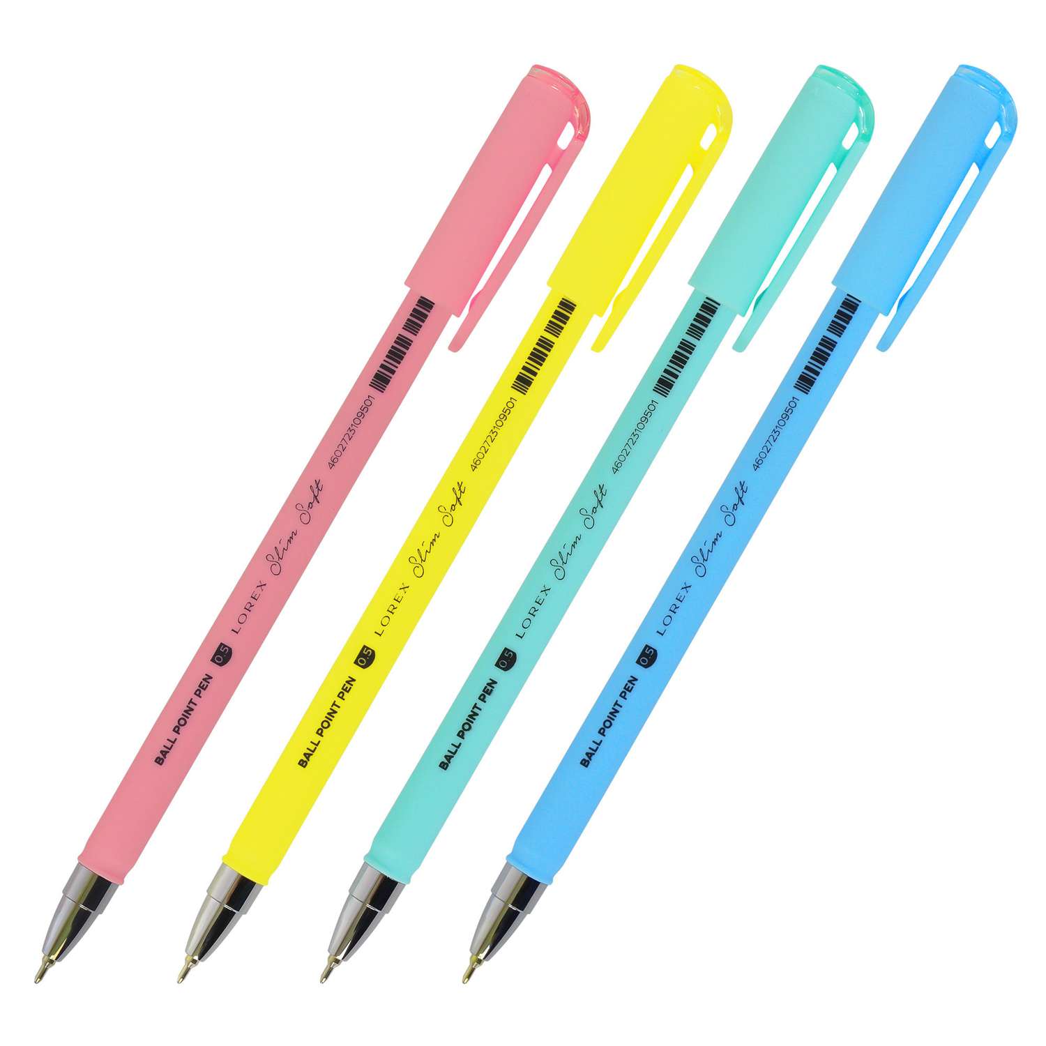 Ручка масляная Lorex Stationery Slim Soft Pastel Синий в ассортименте LXOPSS-PS1 - фото 3