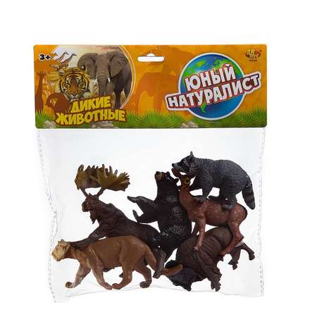 Игровой набор Юный натуралист ABtoys Фигурки диких лесных животных PT-01285