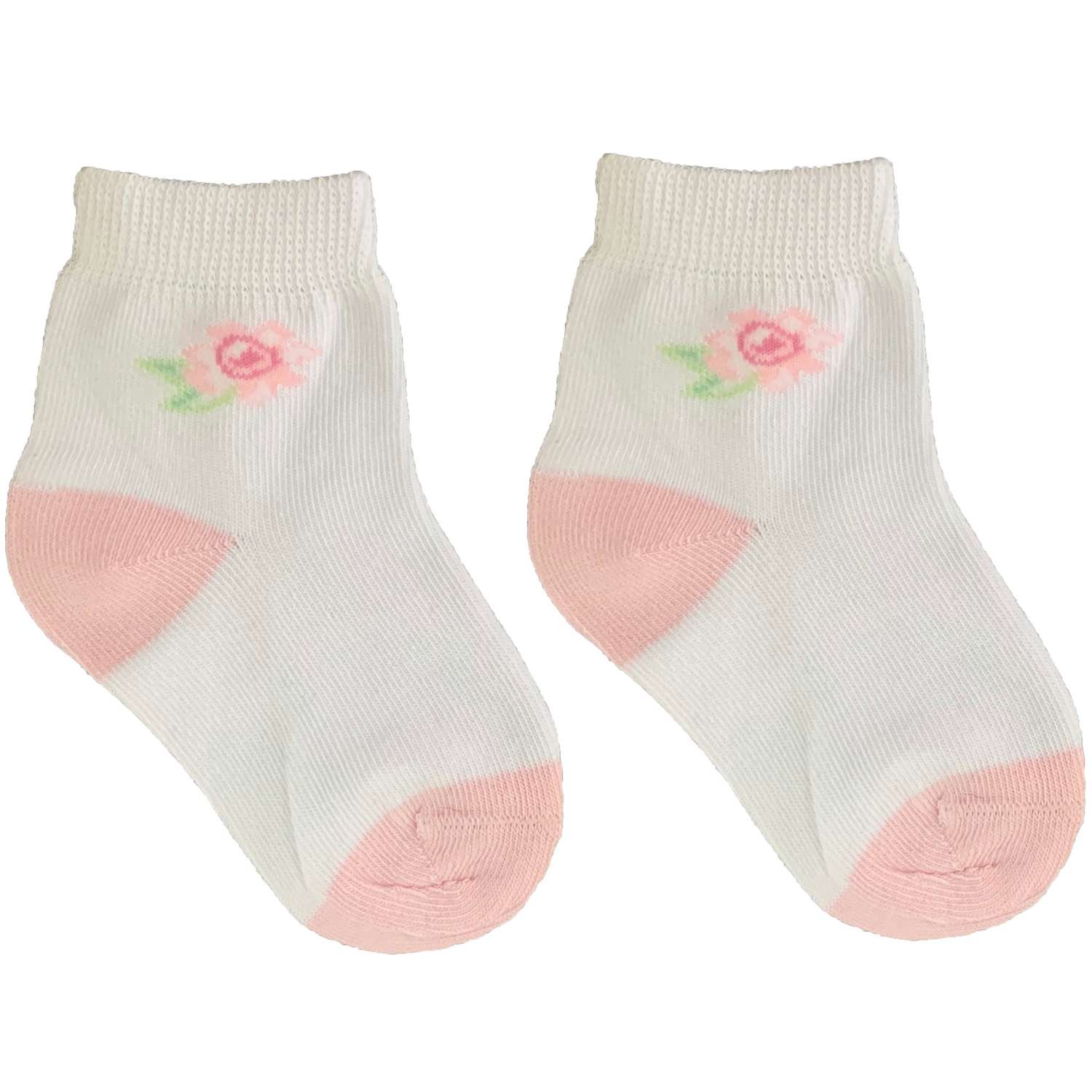 Носки Linas baby 4406-3-Белый-розовый - фото 1