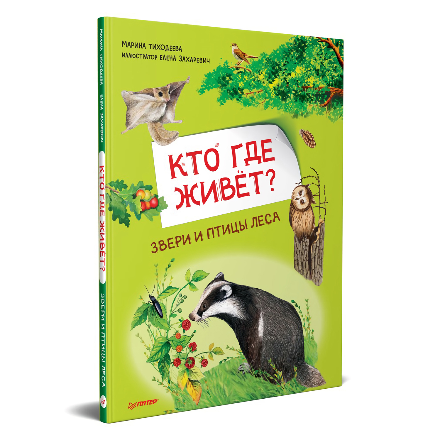 Книга ПИТЕР Кто где живёт Звери и птицы леса - фото 2